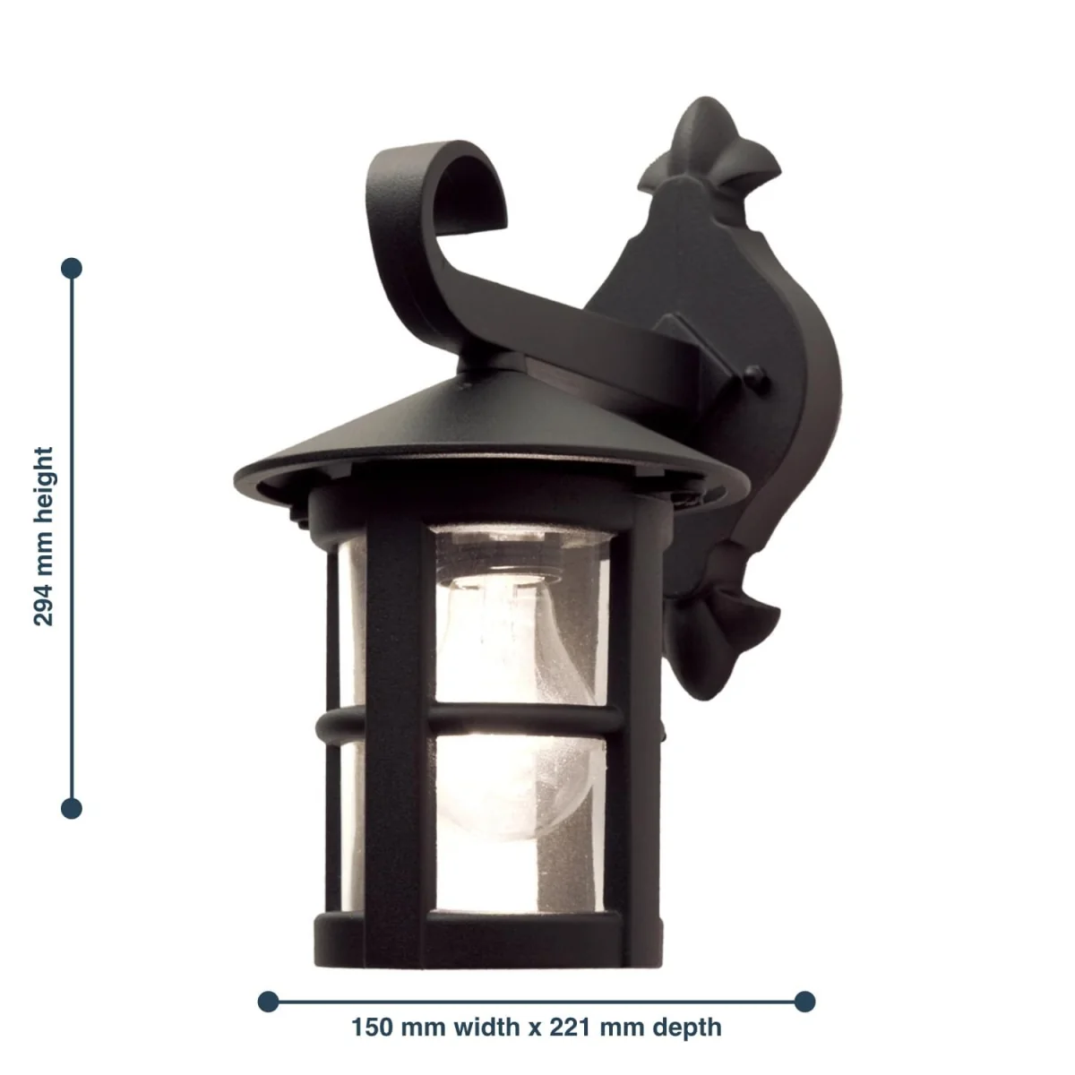 Elstead Lighting Hereford Wall Light Black - Black – image 3