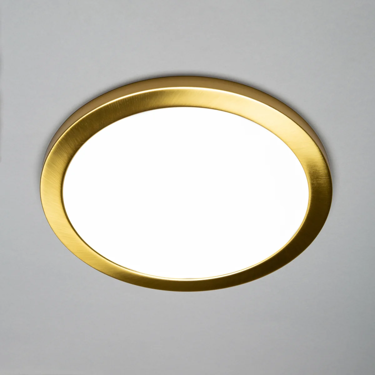 Darly LED 24 Watt Flush Ceiling or Wall Light - Satin Brass – image 4