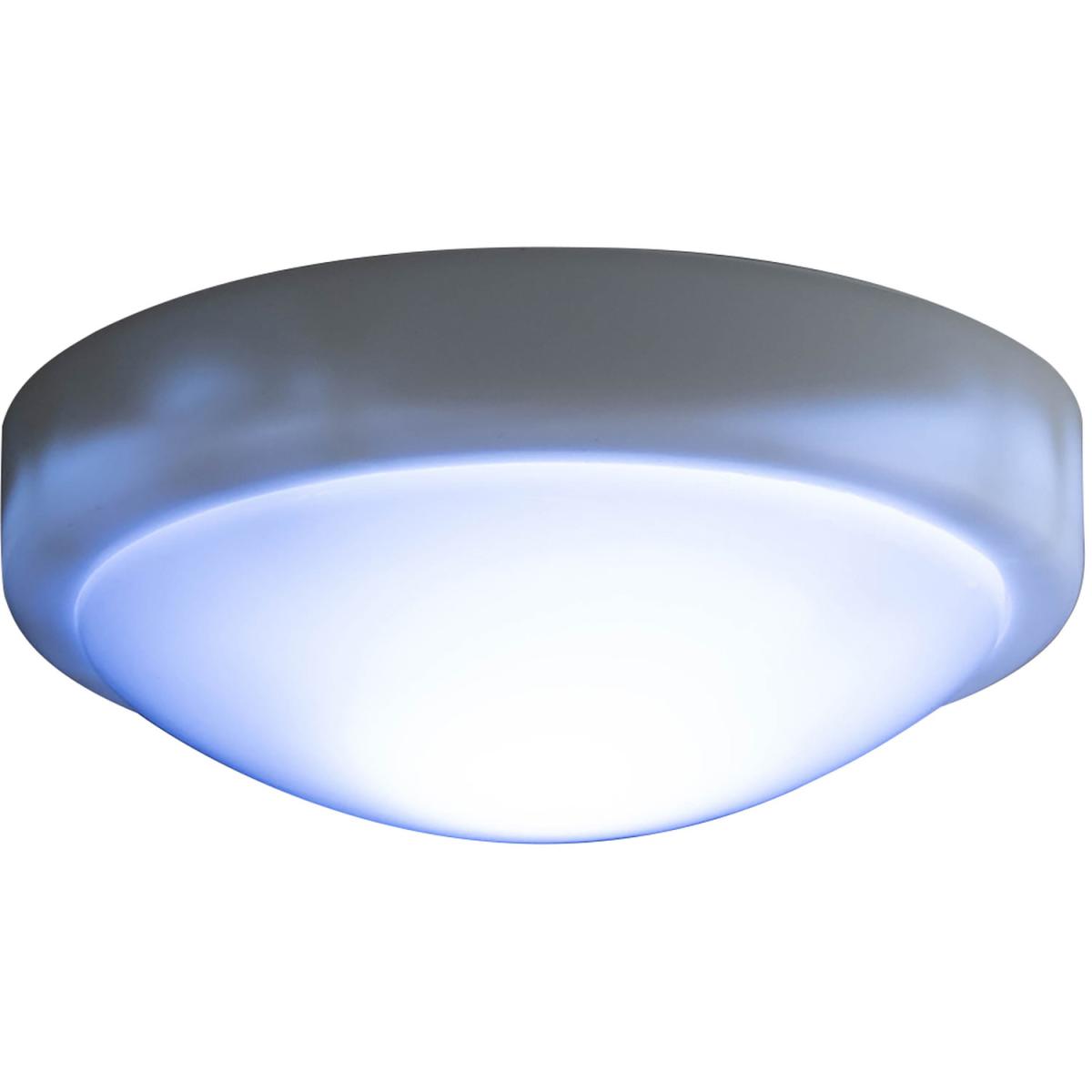 Cool White 14cm Round LED Push Light - White – image 2