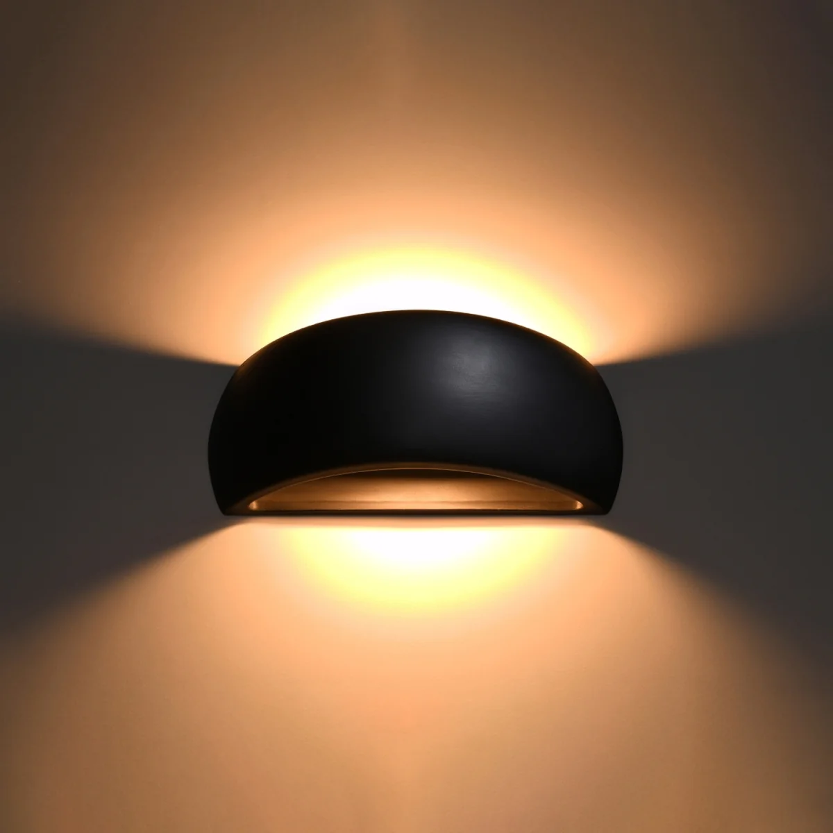 Wall lamp ceramic PONTIUS grey - black – image 3