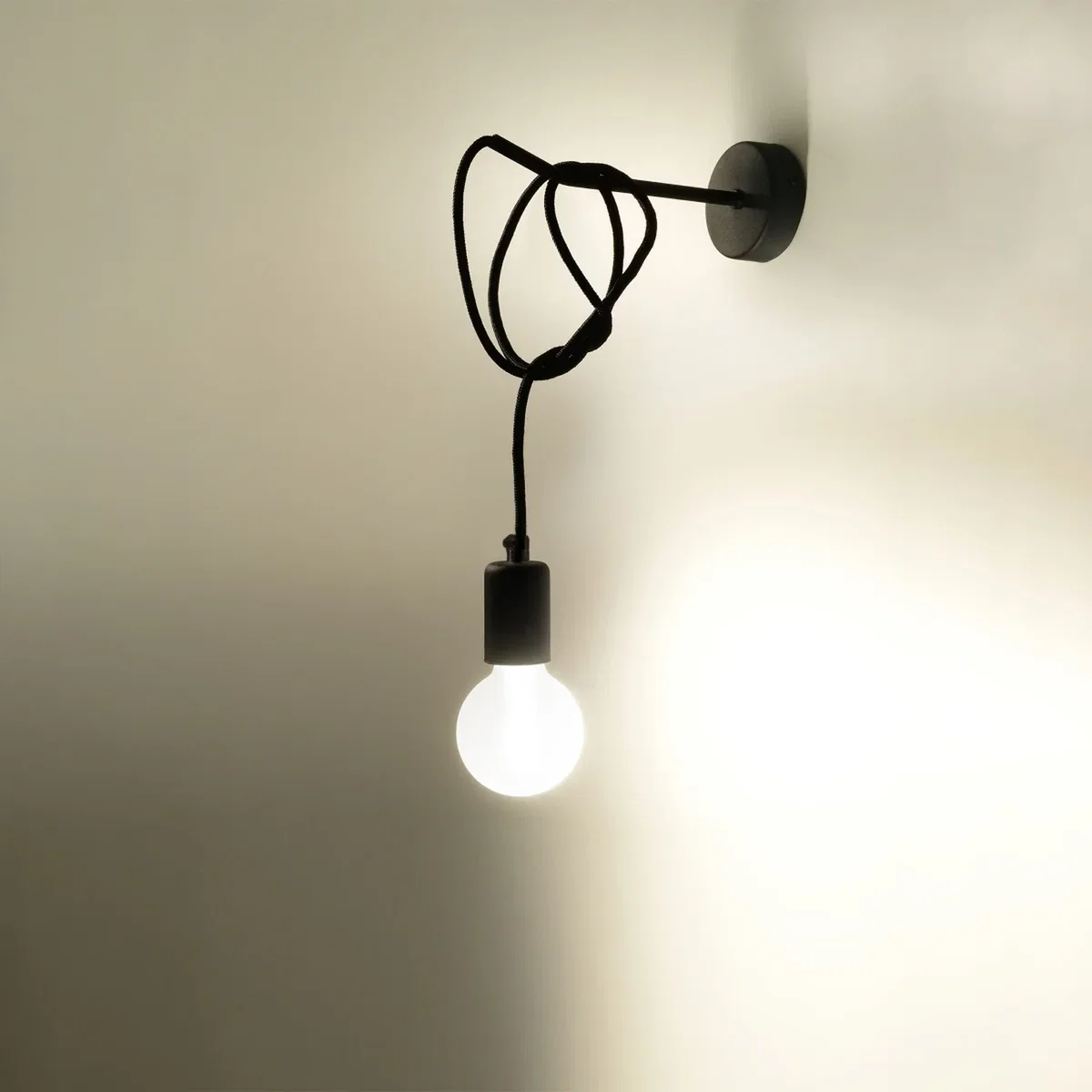 Wall lamp EDISON black - black – image 3