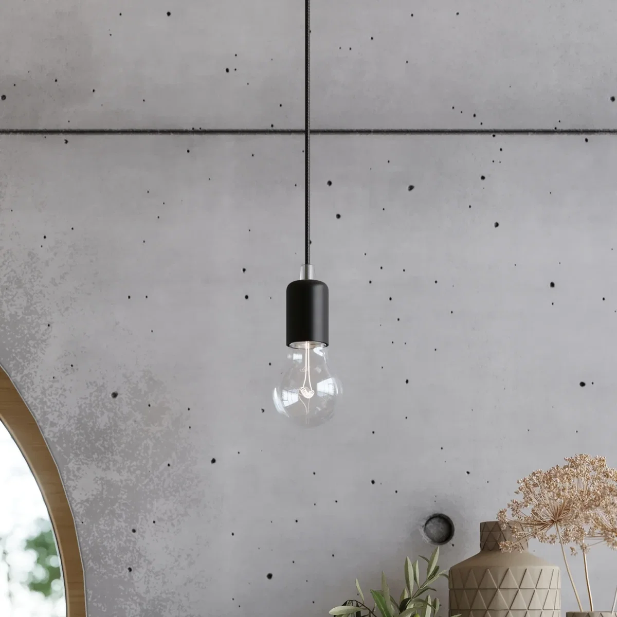 Wall lamp EDISON black - black – image 6