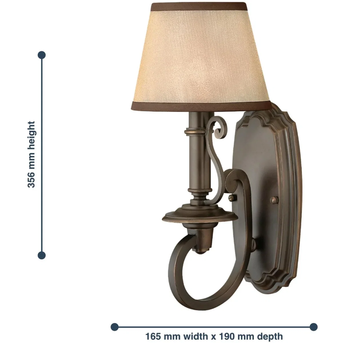Plymouth Wall Light Bronze - Bronze – image 2