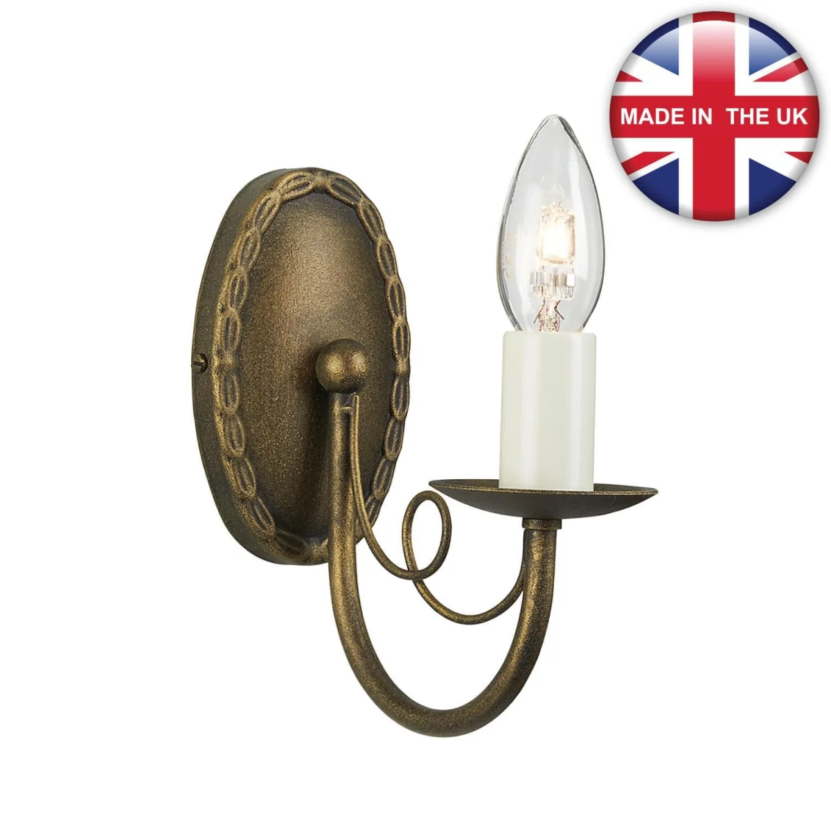 Elstead Lighting Minster Wall Light Black - Black – image 2