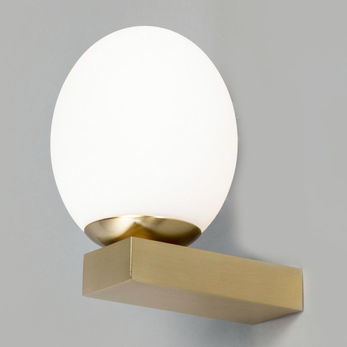 Ovo Bathroom Wall Light - Satin Brass – image 3