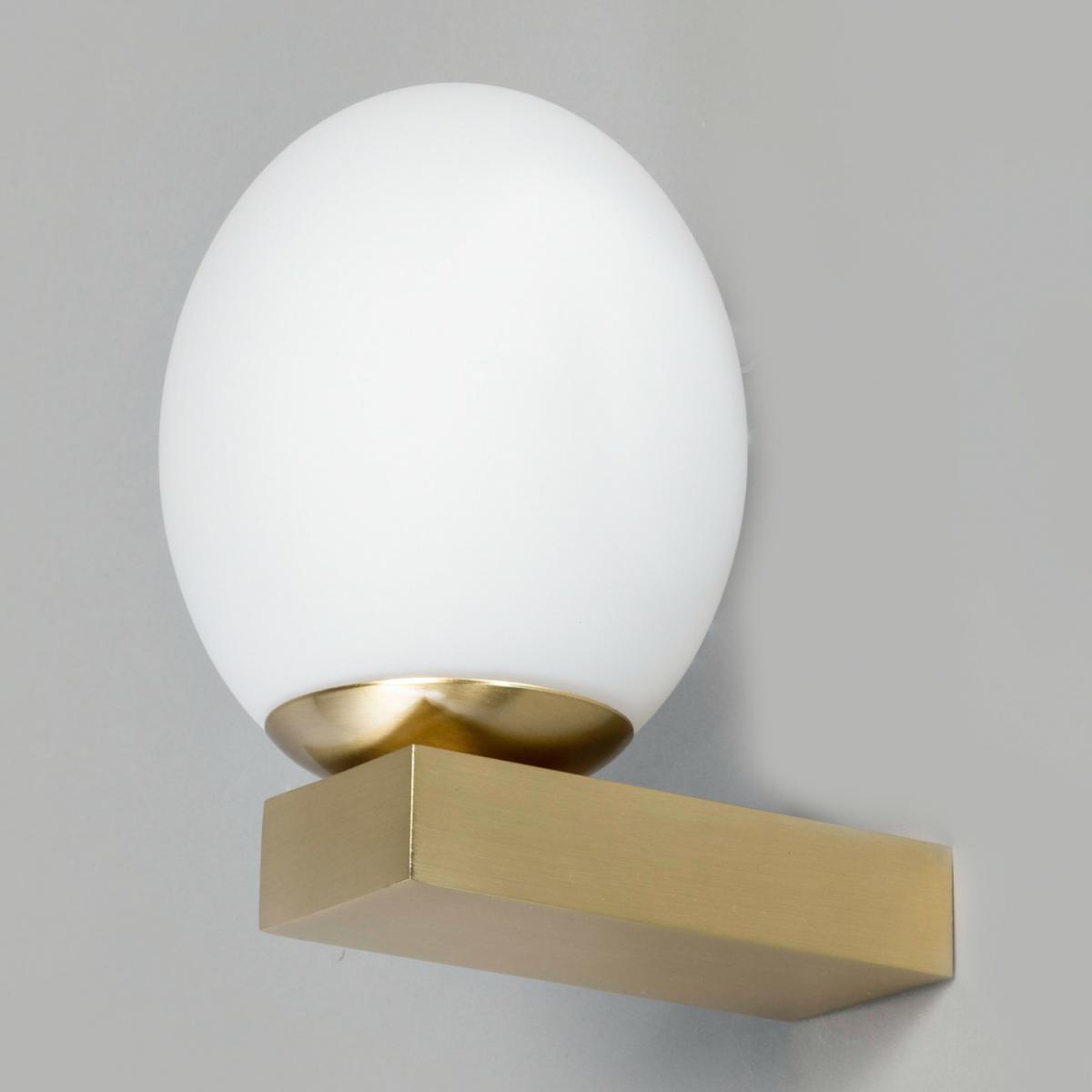 Ovo Bathroom Wall Light - Satin Brass – image 4