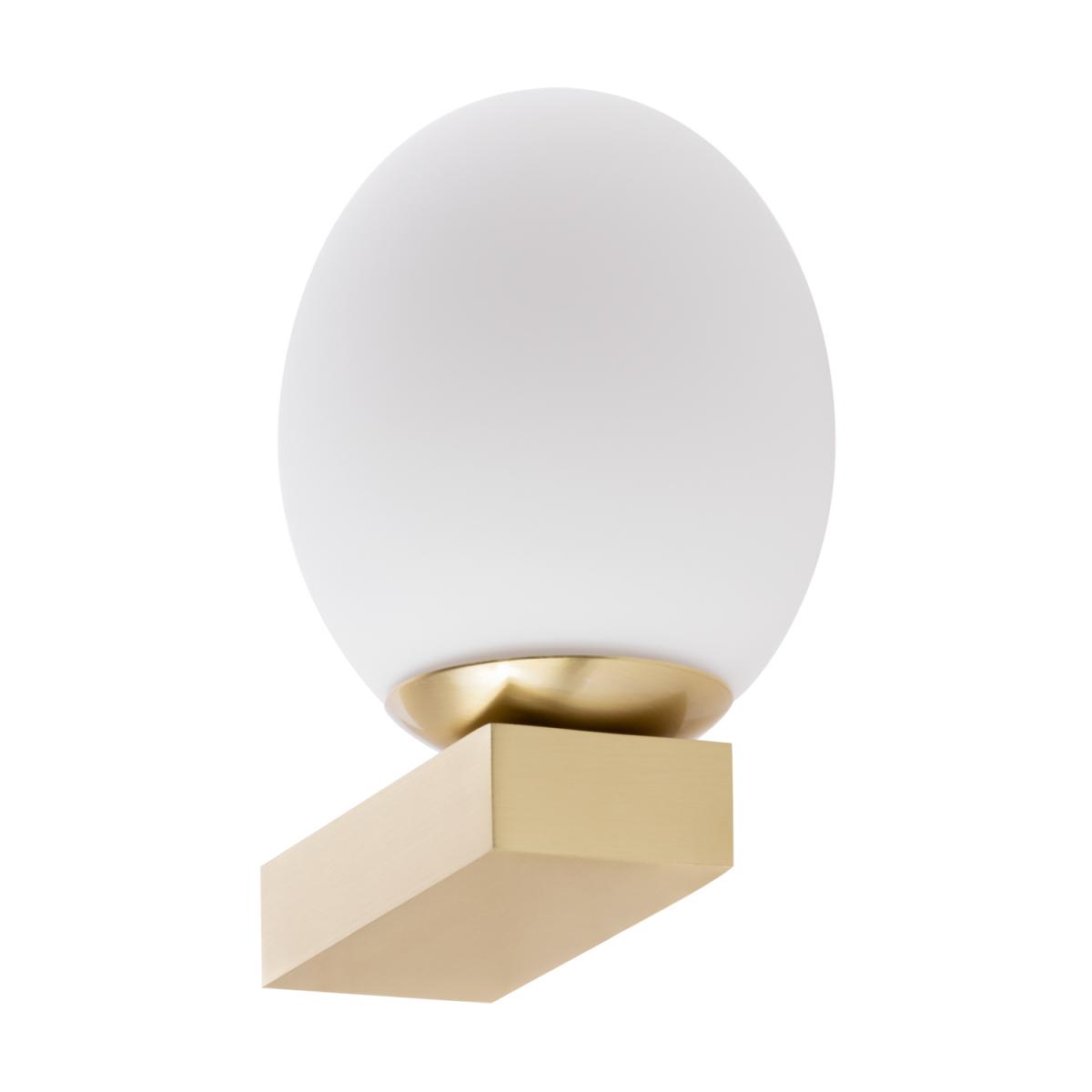 Ovo Bathroom Wall Light - Satin Brass – image 6