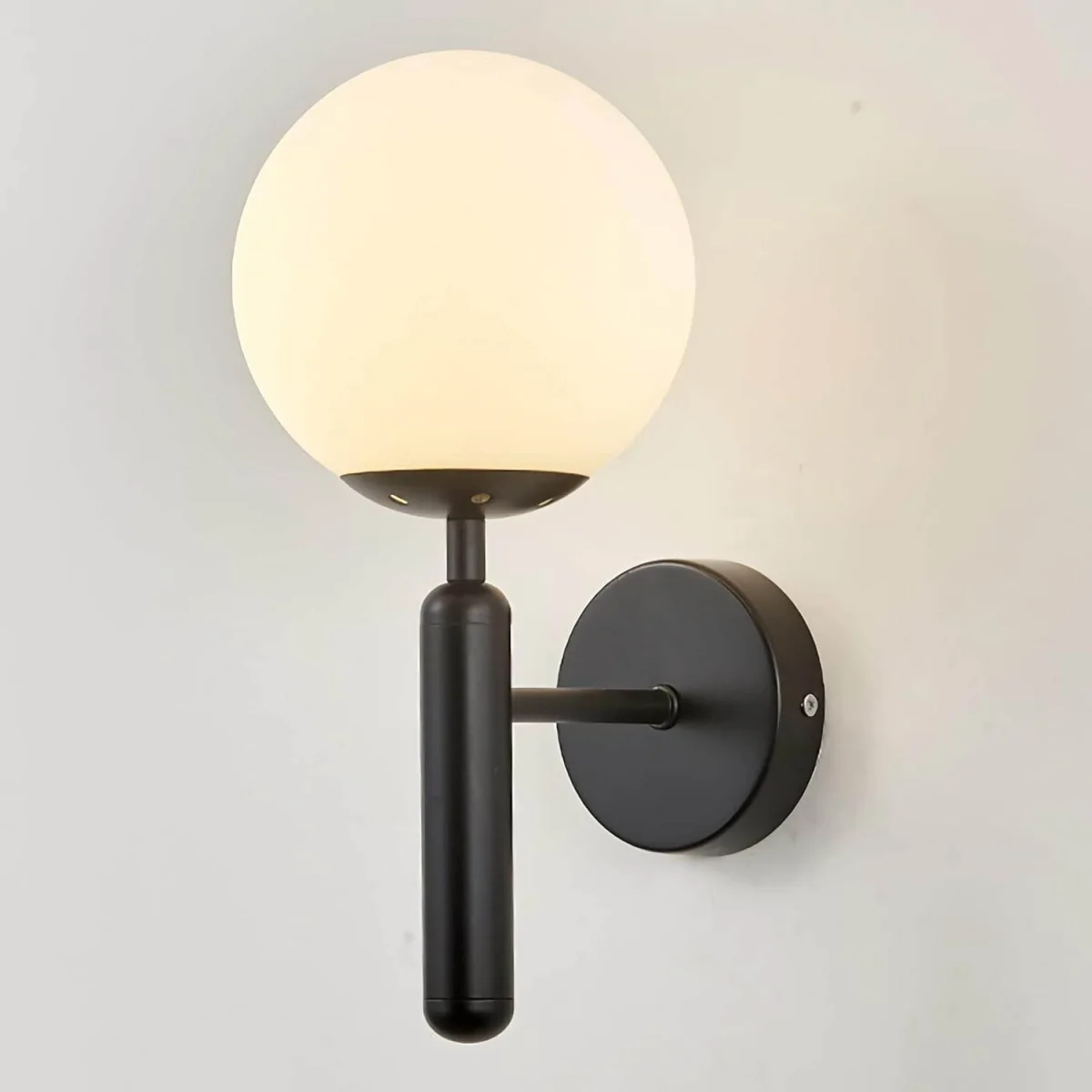 Wall Light Black Globe - Black – image 1