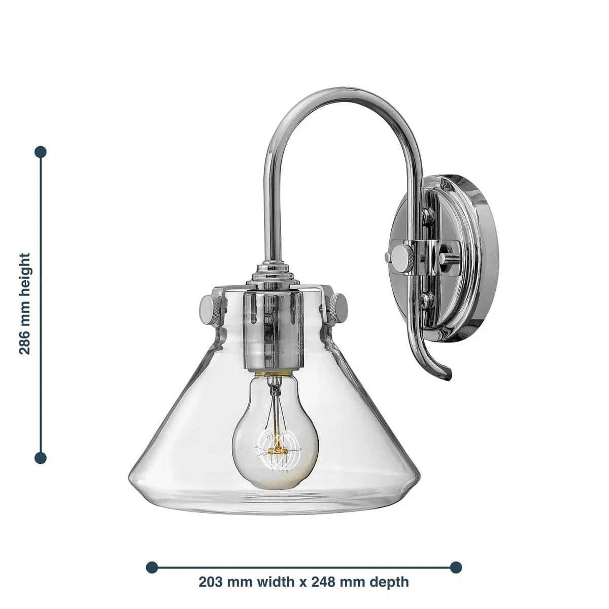 Elstead Lighting Congress Wall Light Chrome - Chrome – image 2