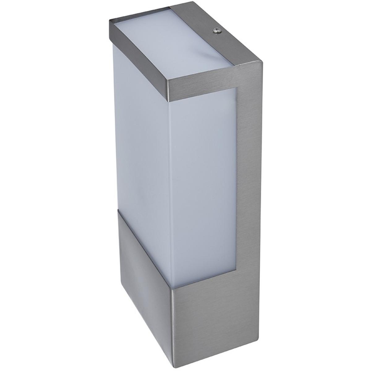 Biard Robey Stainless Steel Rectangular Wall Light with Opal Diffuser - Black – image 2