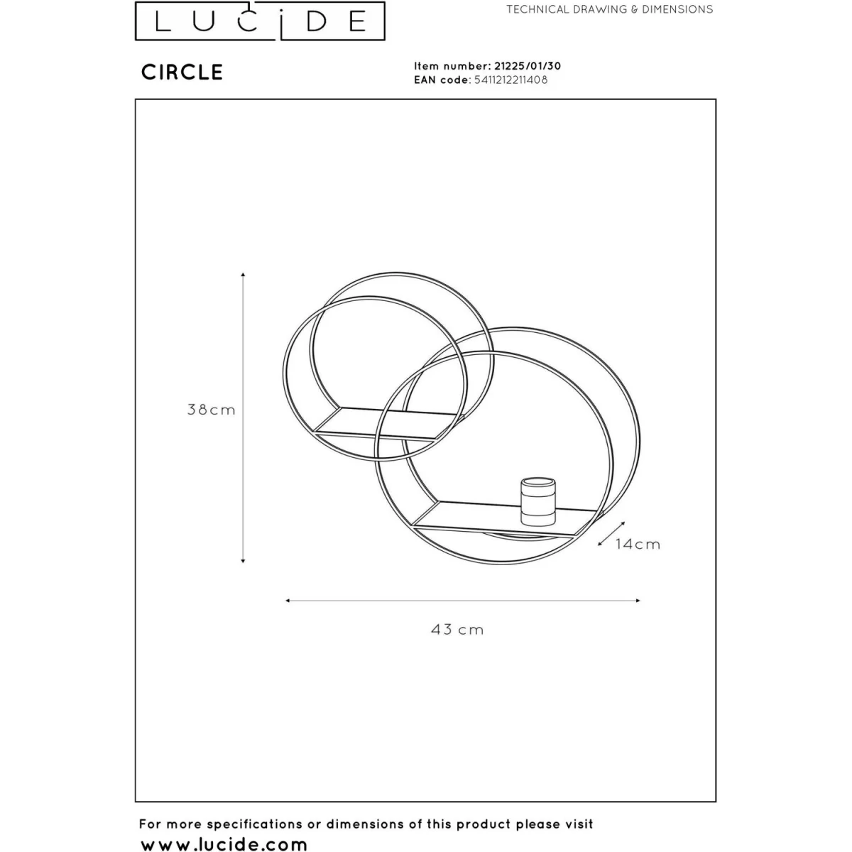 Circle Wall Light Black - Black – image 8