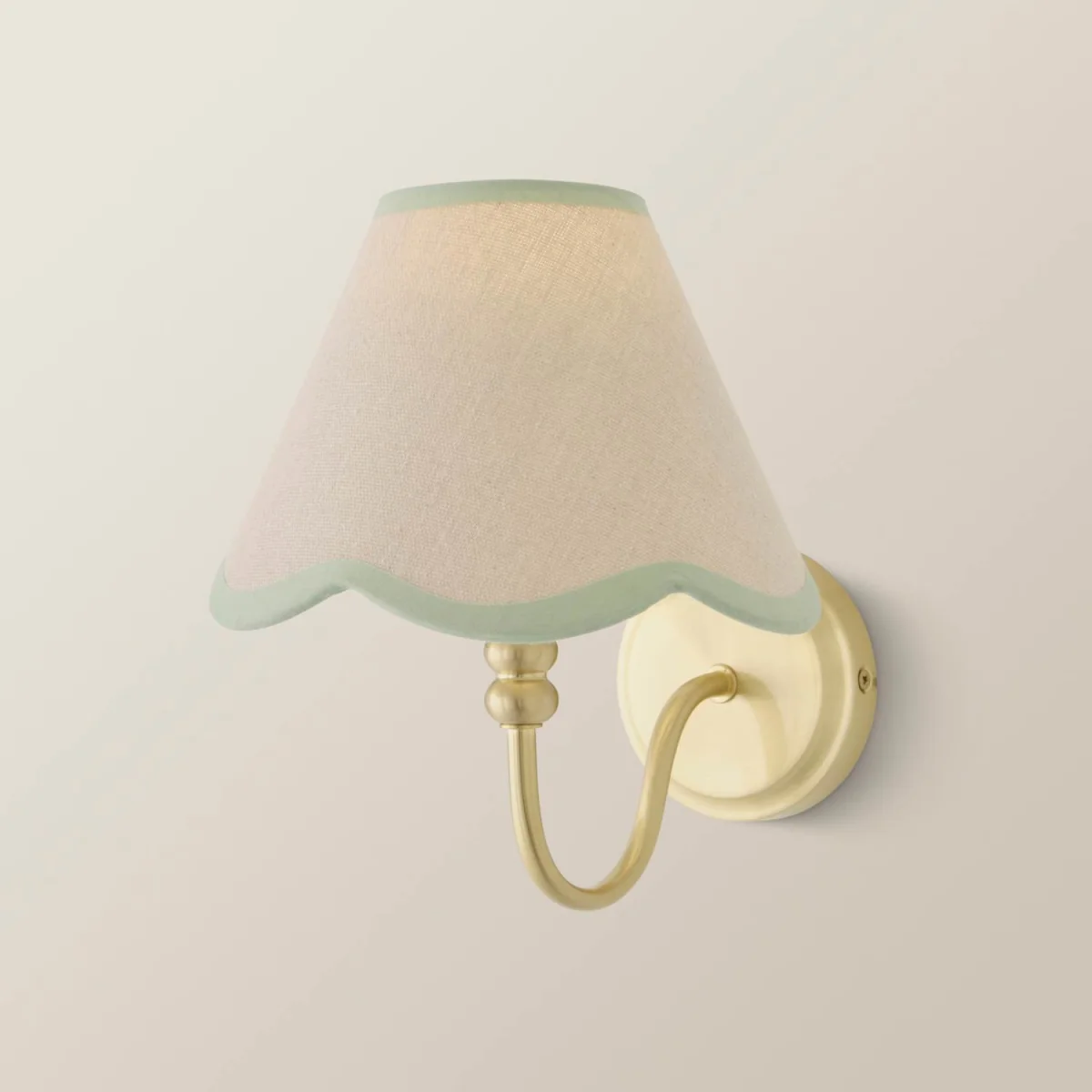 Binky Rechargeable Wall Light with Trim Scallop Shade - Sage Green – image 4