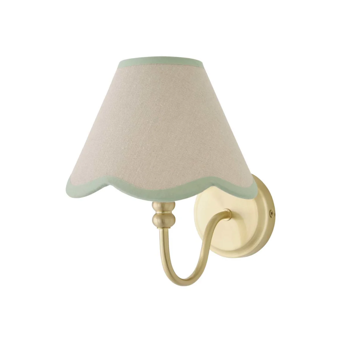 Binky Rechargeable Wall Light with Trim Scallop Shade - Sage Green – image 6