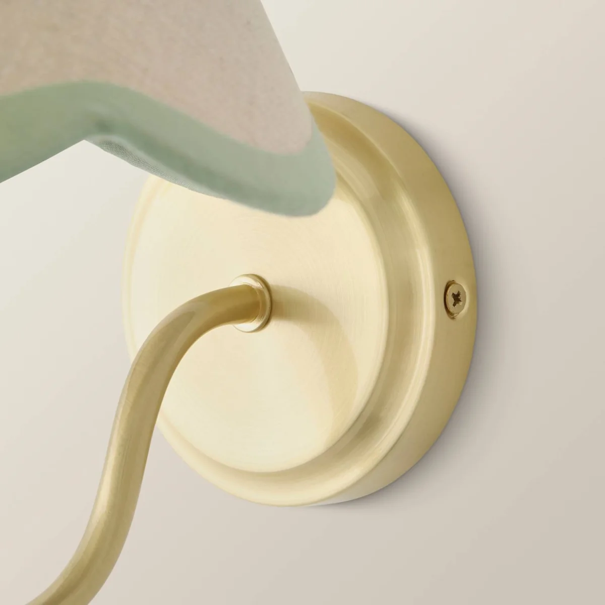 Binky Rechargeable Wall Light with Trim Scallop Shade - Sage Green – image 1
