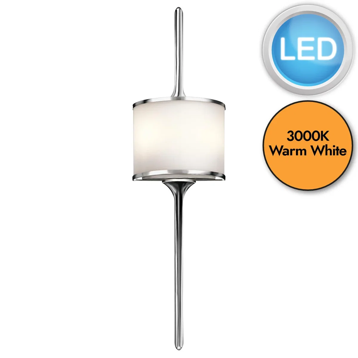 Mona Wall Light Chrome - Chrome – image 2