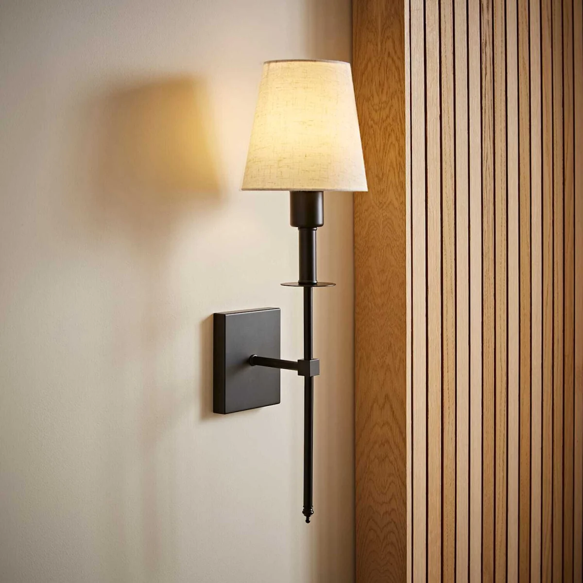 Kincaid Pair Rechargeable Easy Fit Wall Light with Fabric Shade - Black / 1.38kg / 1 – image 2