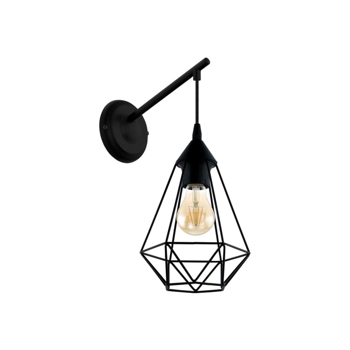 Tarbes Geometric industrial wall lamp - Black – image 1