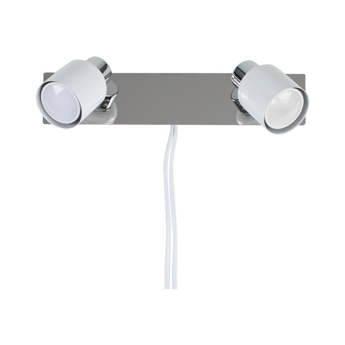 Benton Twin White Indoor Wall Spotlight - White – image 1