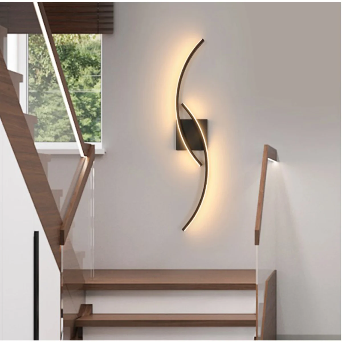 Wall Light Black Waving - Black – image 3