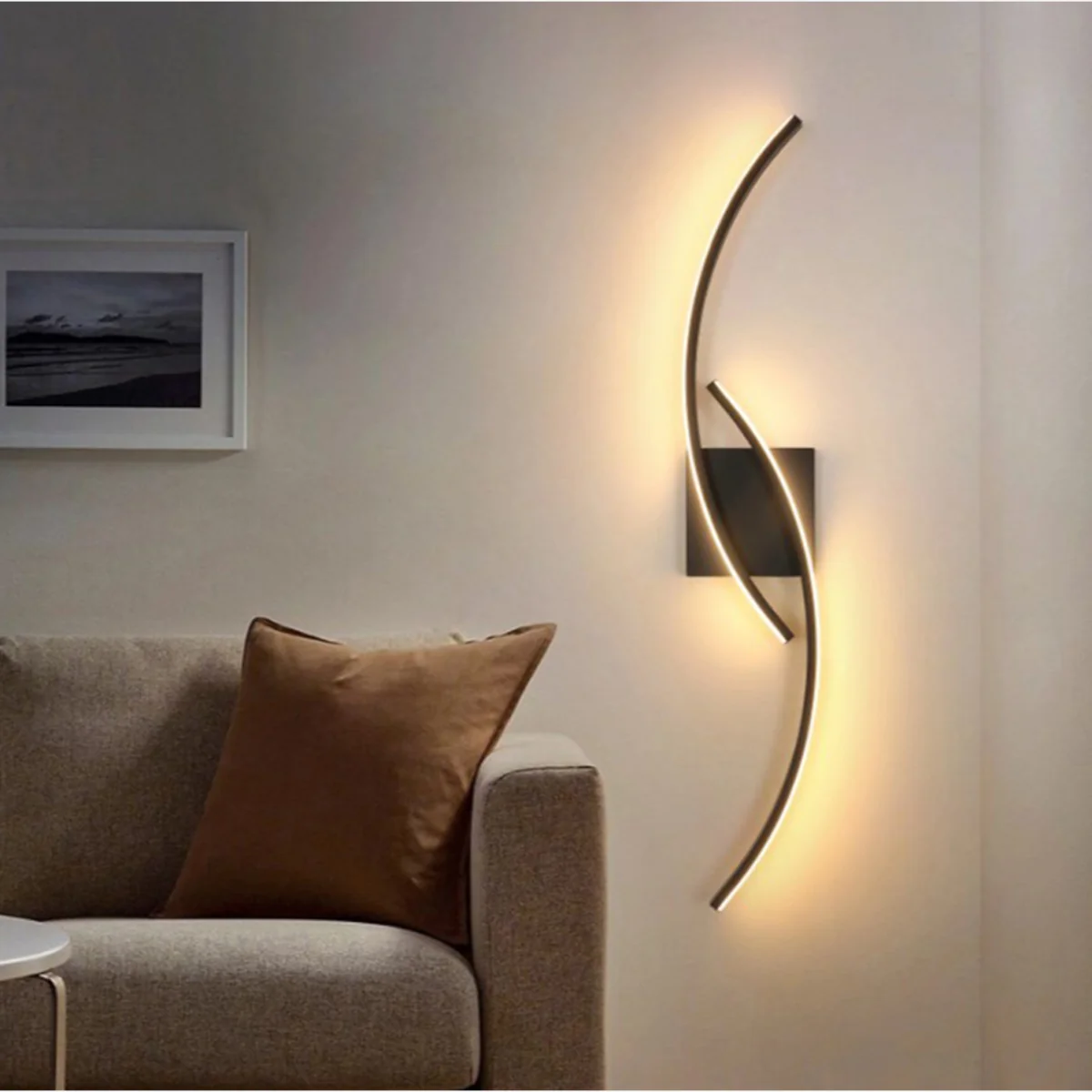 Wall Light Black Waving - Black – image 1