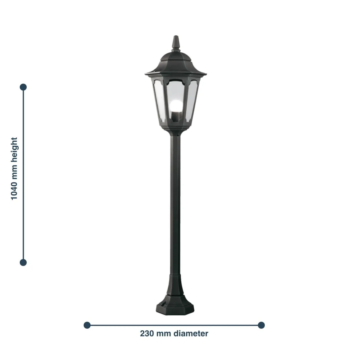 Parish Bollard Light Black - Black – image 3