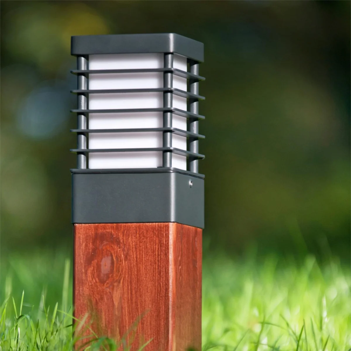 Halmstad Bollard Light Black - Black – image 1