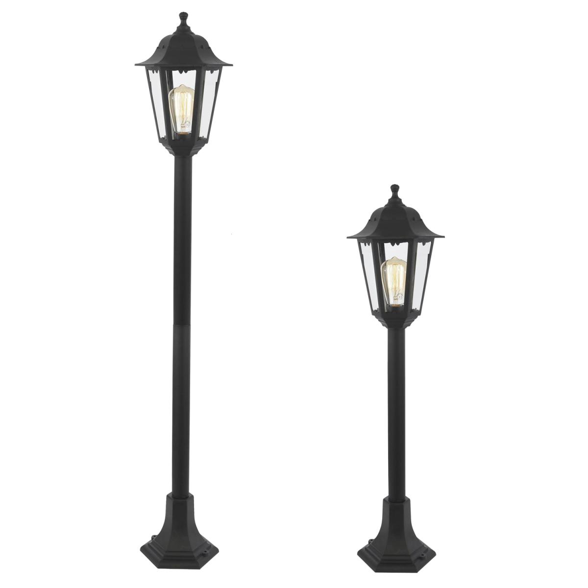 Neri Outdoor Tall Post Lantern Pedestal - Black – image 6