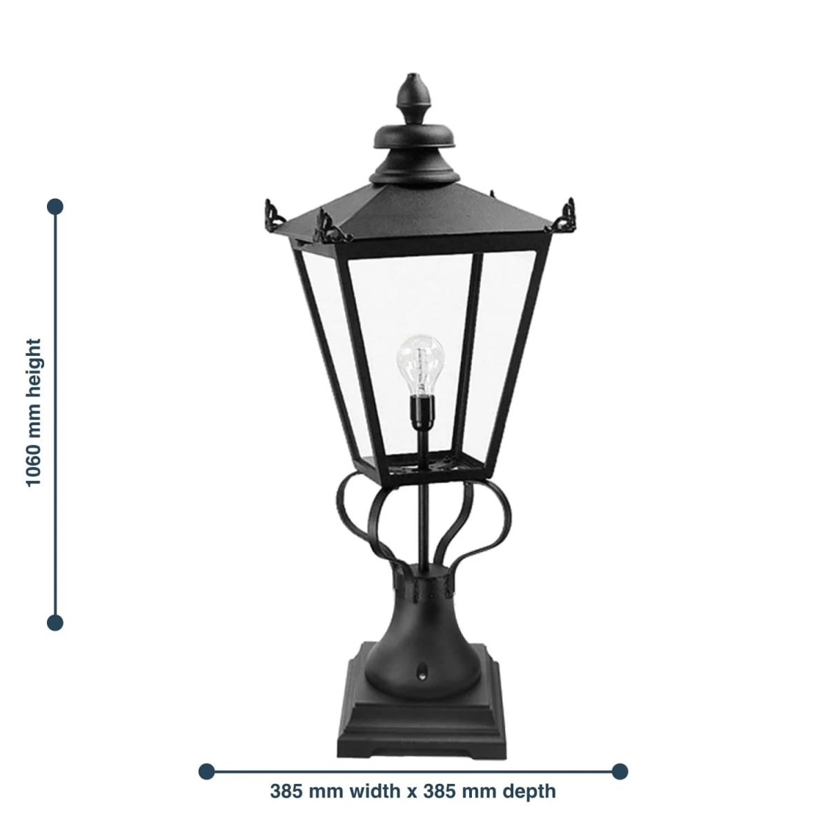 Wilmslow Pedestal Light Black - Black – image 3