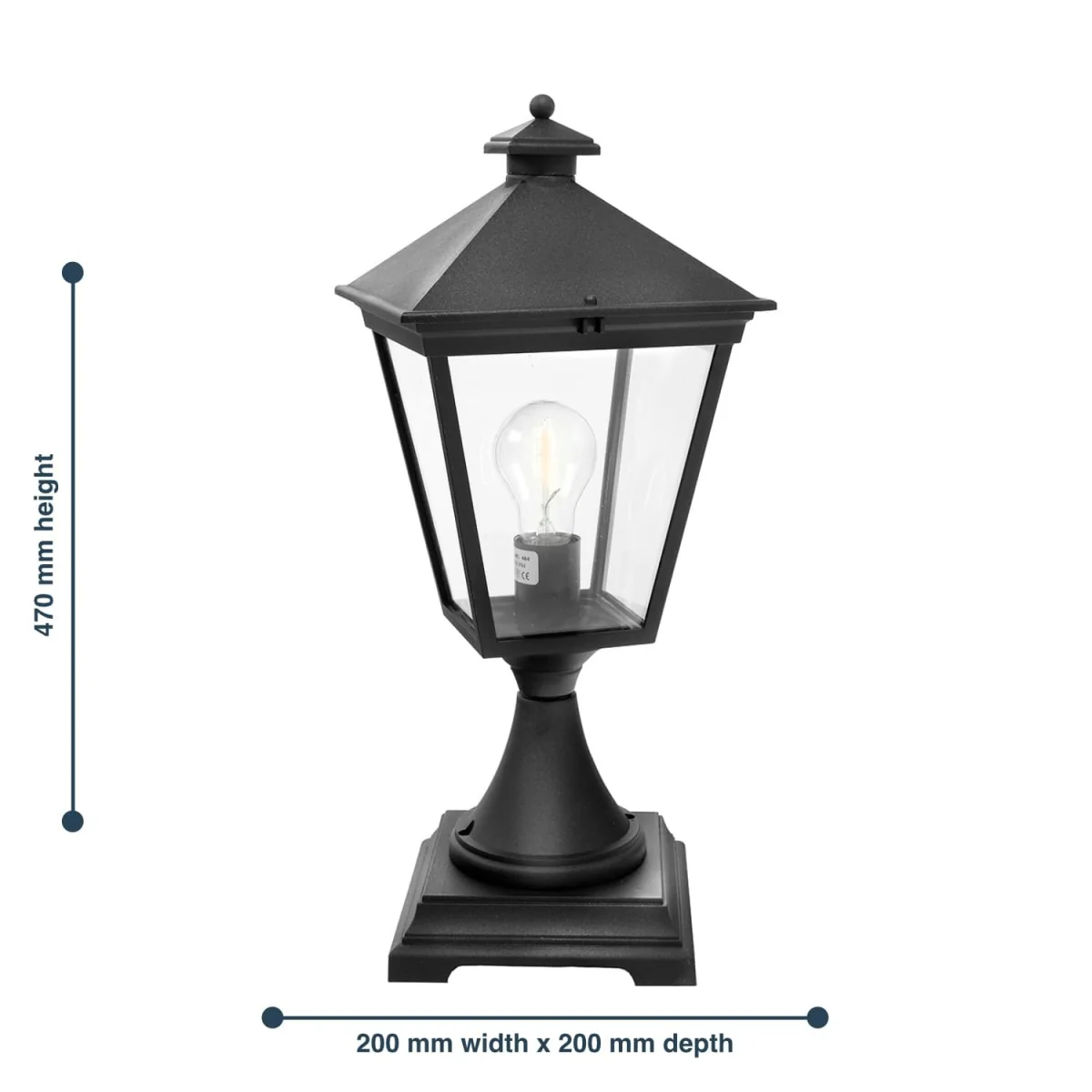 Turin Pedestal Light Black - Black – image 2