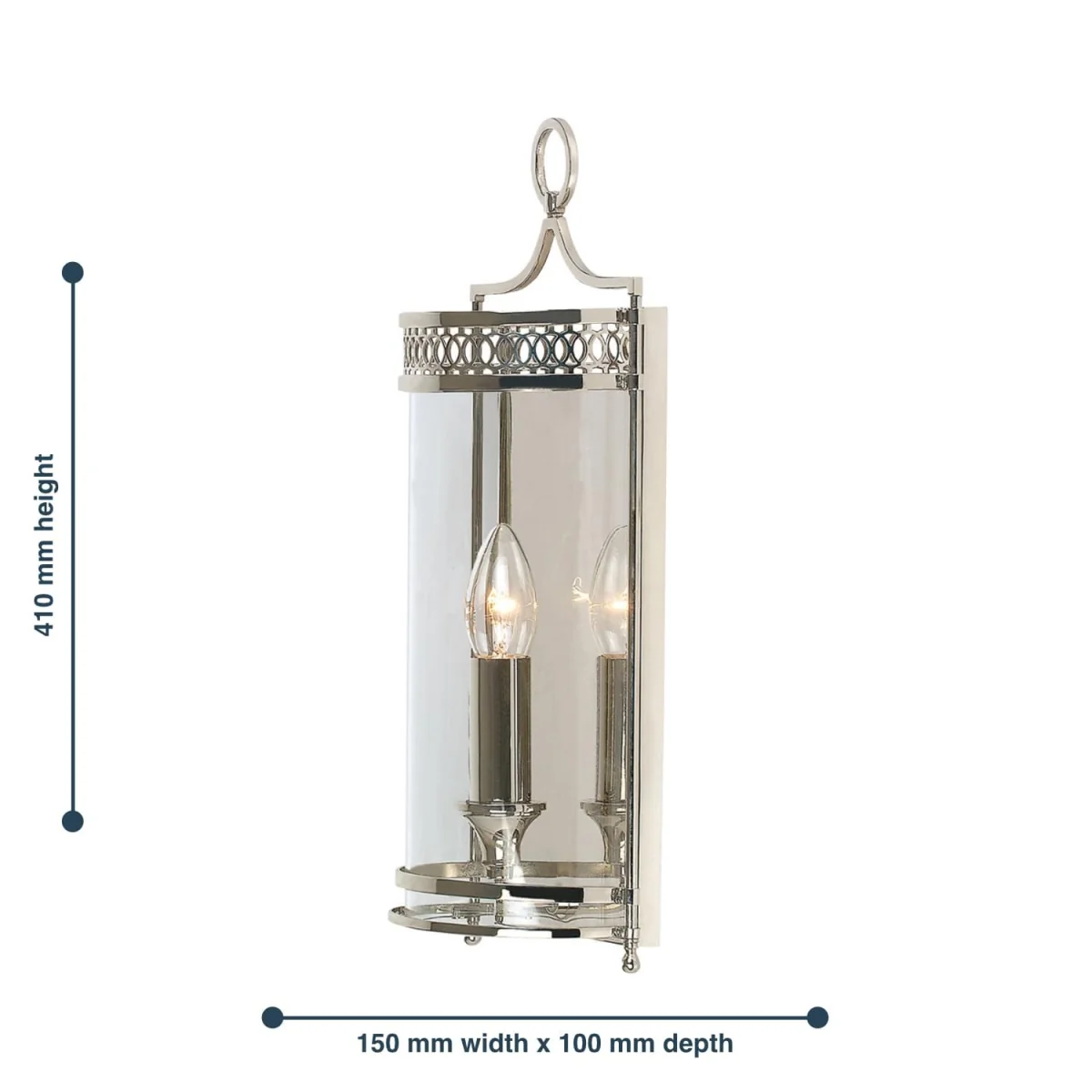 Guildhall Wall Light Nickel - Nickel – image 2