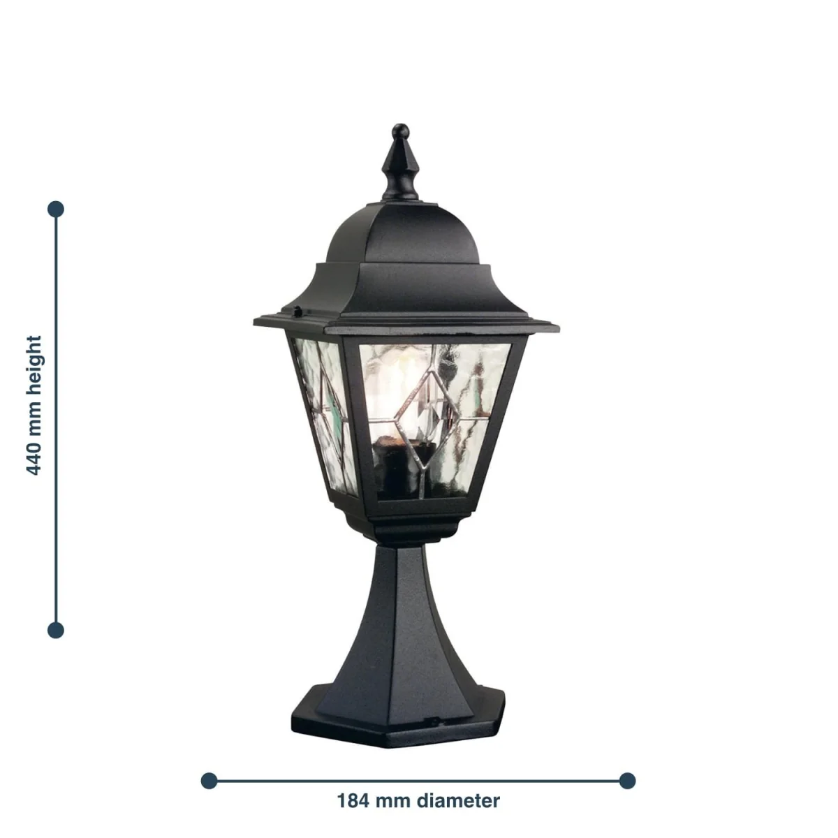 Norfolk Pedestal Light Black - Black – image 2