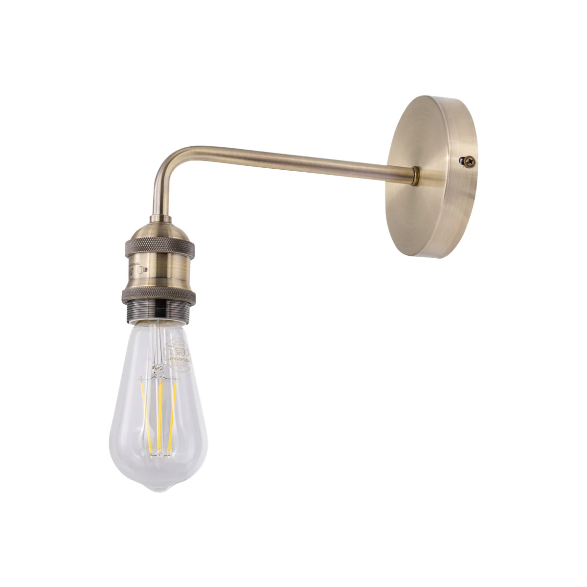 Isaac Antique Brass Wall Lamp - Antique Brass – image 1