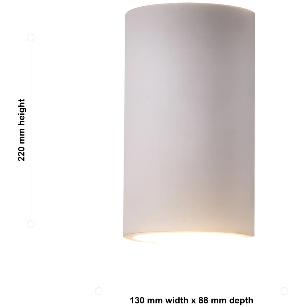 Evie 2lt Wall Washer Light - White Plaster – image 5