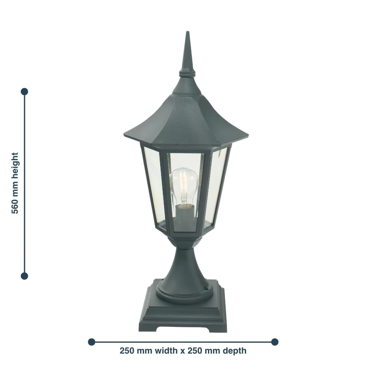Elstead Lighting Valencia Pedestal Light Black - Black – image 2