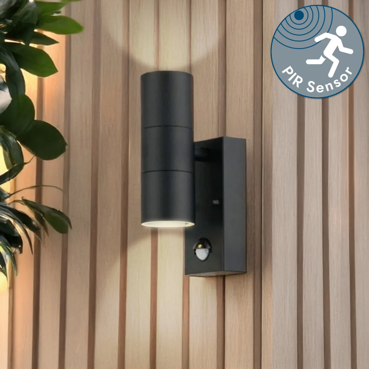 Blaze 2lt Outdoor Wall Washer Light - Black And Clear Glass – image 3