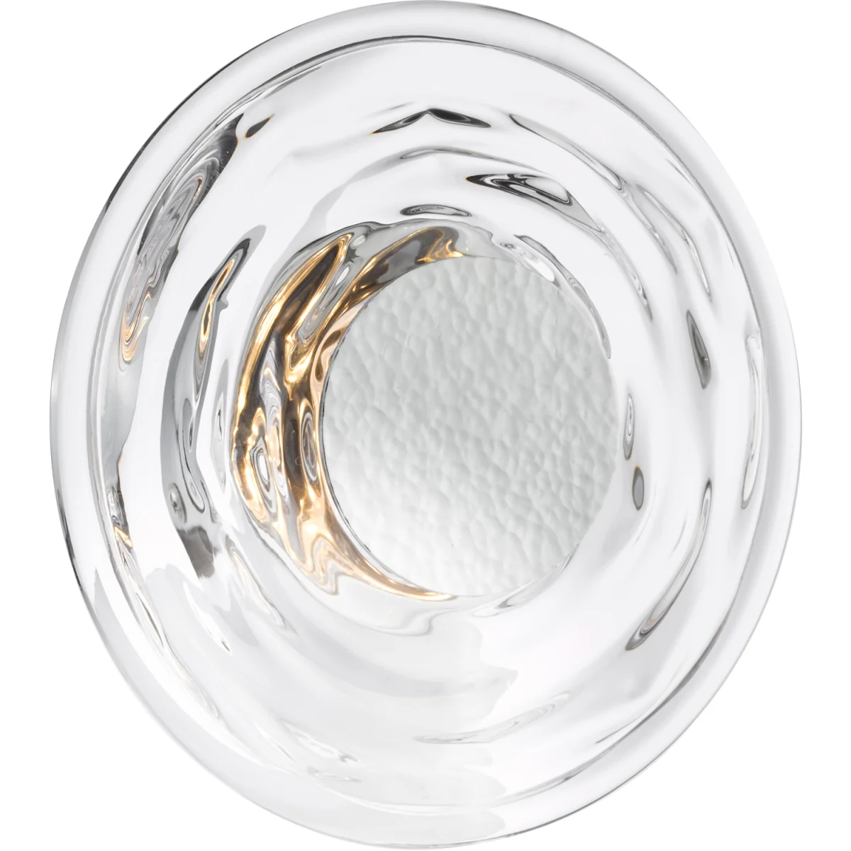 Dewey LED Wall Light Textured Glass Chrome – image 2