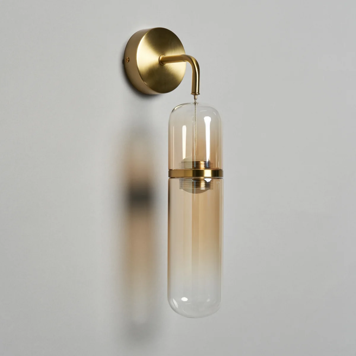 Visconte Bjorn LED Glass Wall Light - Satin Brass – image 3