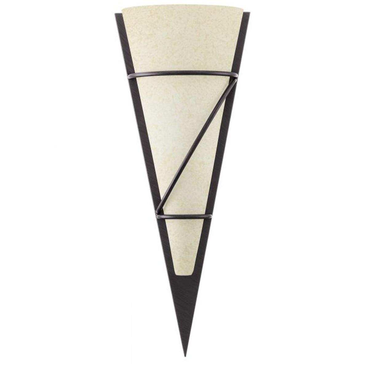 Pascal 1 Triangular wall light in antique-brown steel - Bronze – image 2