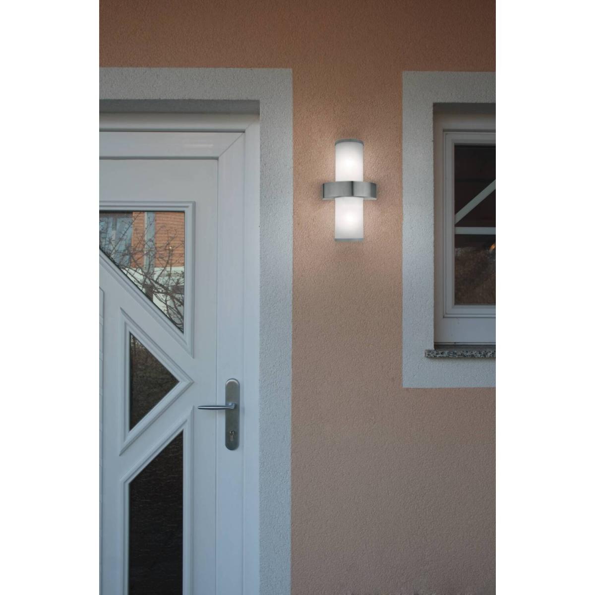 Eglo BEVERLY White Stainless Steel Outdoor Wall Light - Neutral – image 3