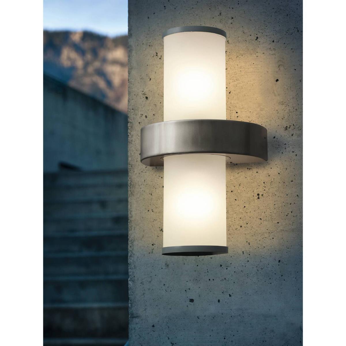 Eglo BEVERLY White Stainless Steel Outdoor Wall Light - Neutral – image 5
