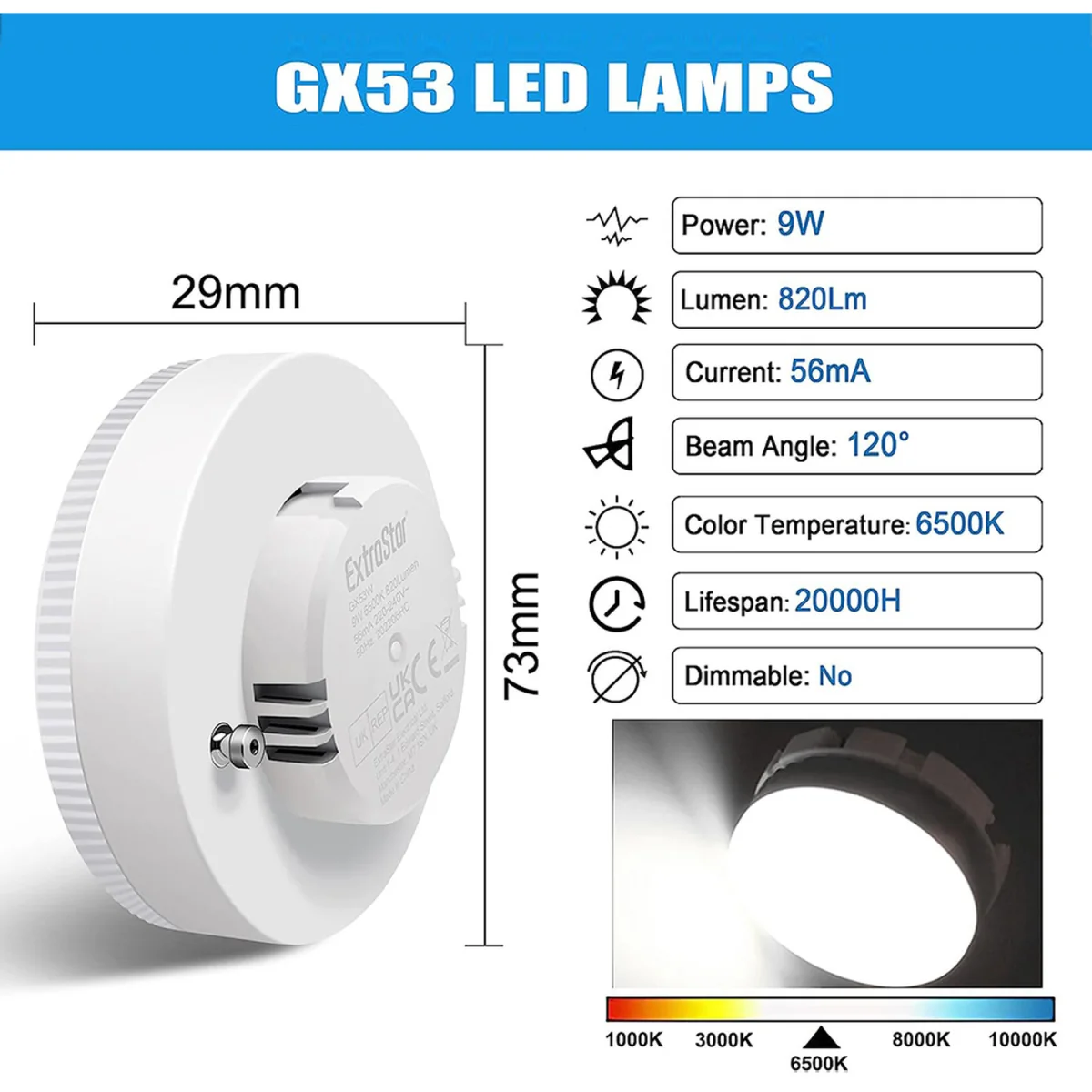 Premium 4-Pack LED Bulbs - White – image 2