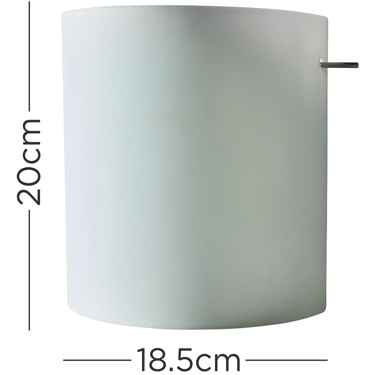 Pair Of Vanna White Glass Curved Wall Lights - White – image 2