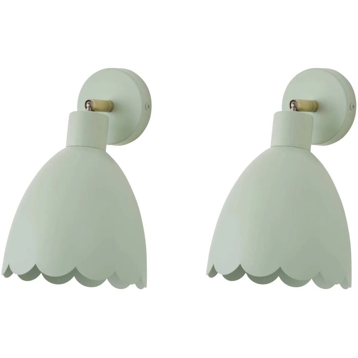 Millie Scallop Adjustable Wall Light - Sage Green / Metal / 0.7kg – image 7