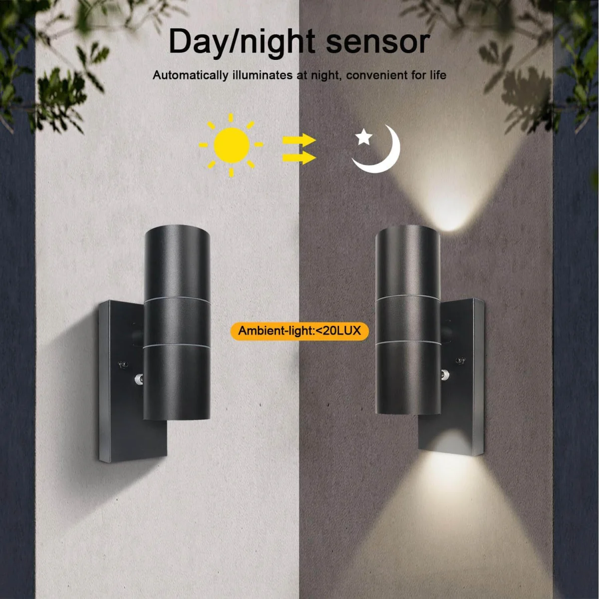Wall Light Black 2 Bulbs - Black – image 3