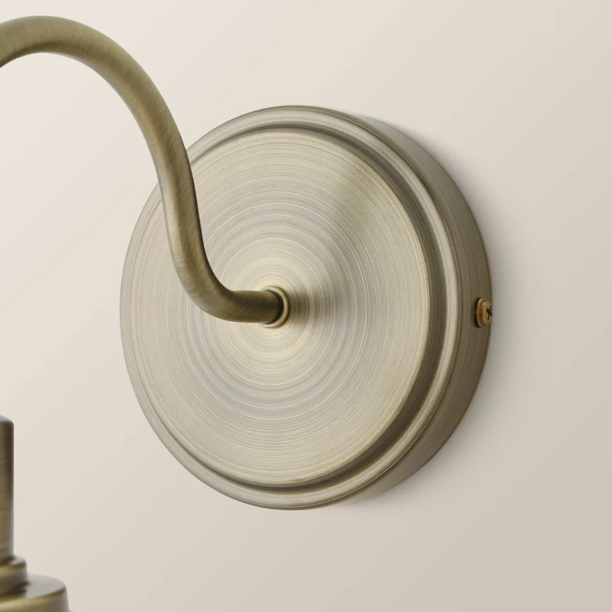 Bourton Pair Wall Light with Ribbed Dome Shade - Brushed Gold / Glass / 1 / 4W – image 2