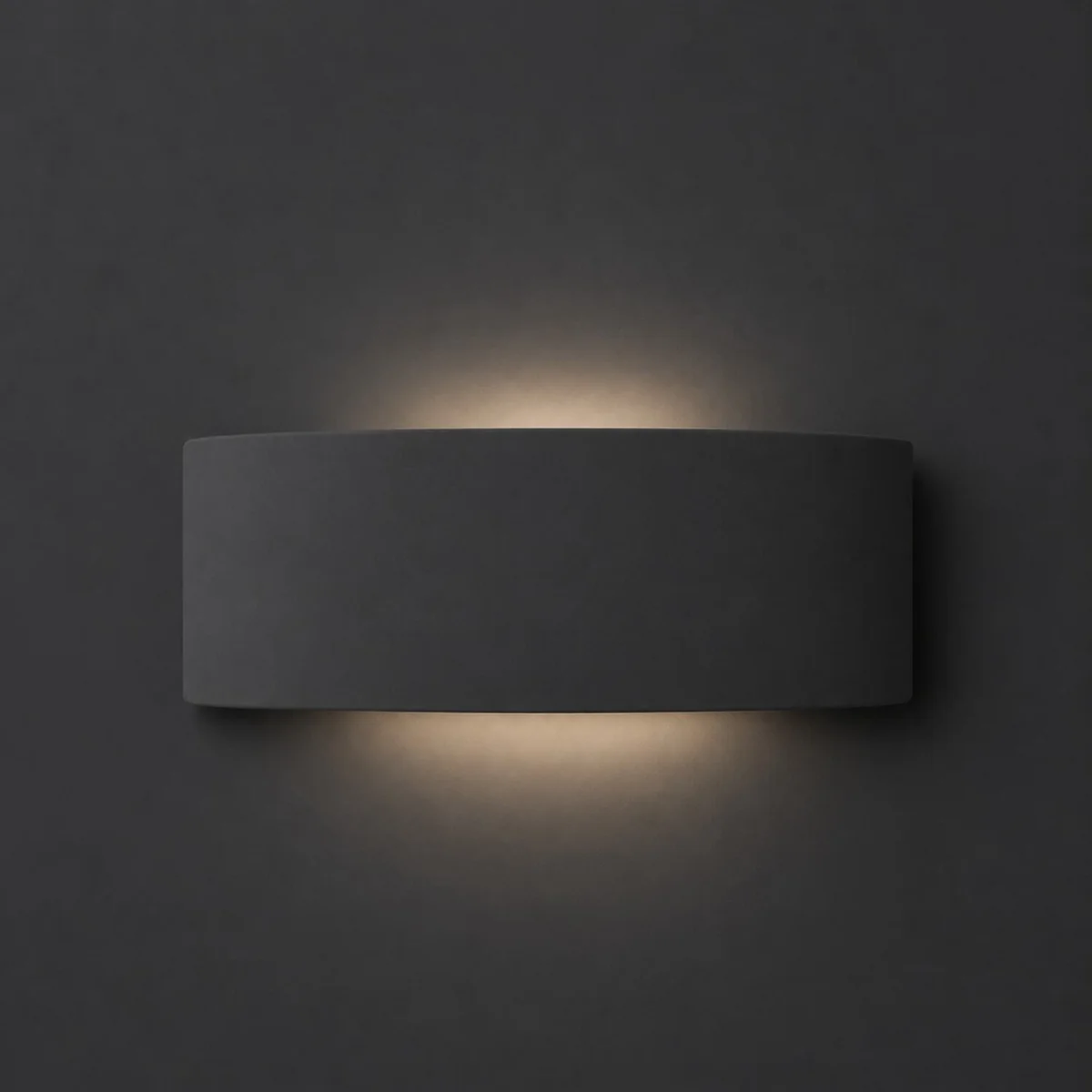 Vincent Curved Flush Ceramic Wall Light - Dark Navy / Yes - Navy Blue – image 3