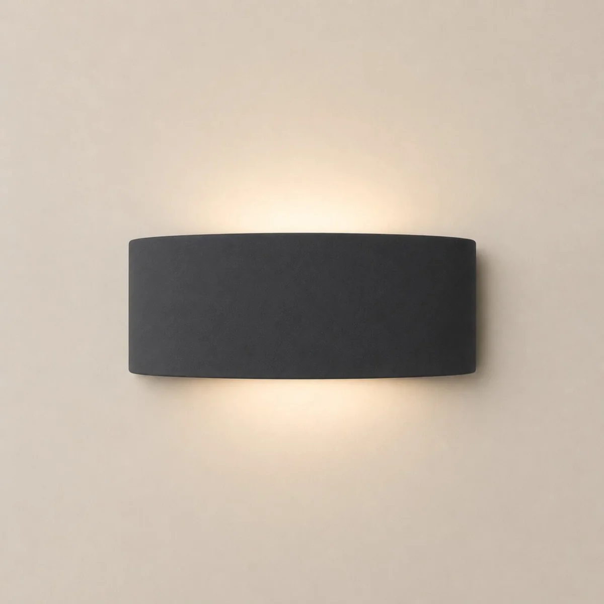 Vincent Curved Flush Ceramic Wall Light - Dark Navy / Yes - Navy Blue – image 4