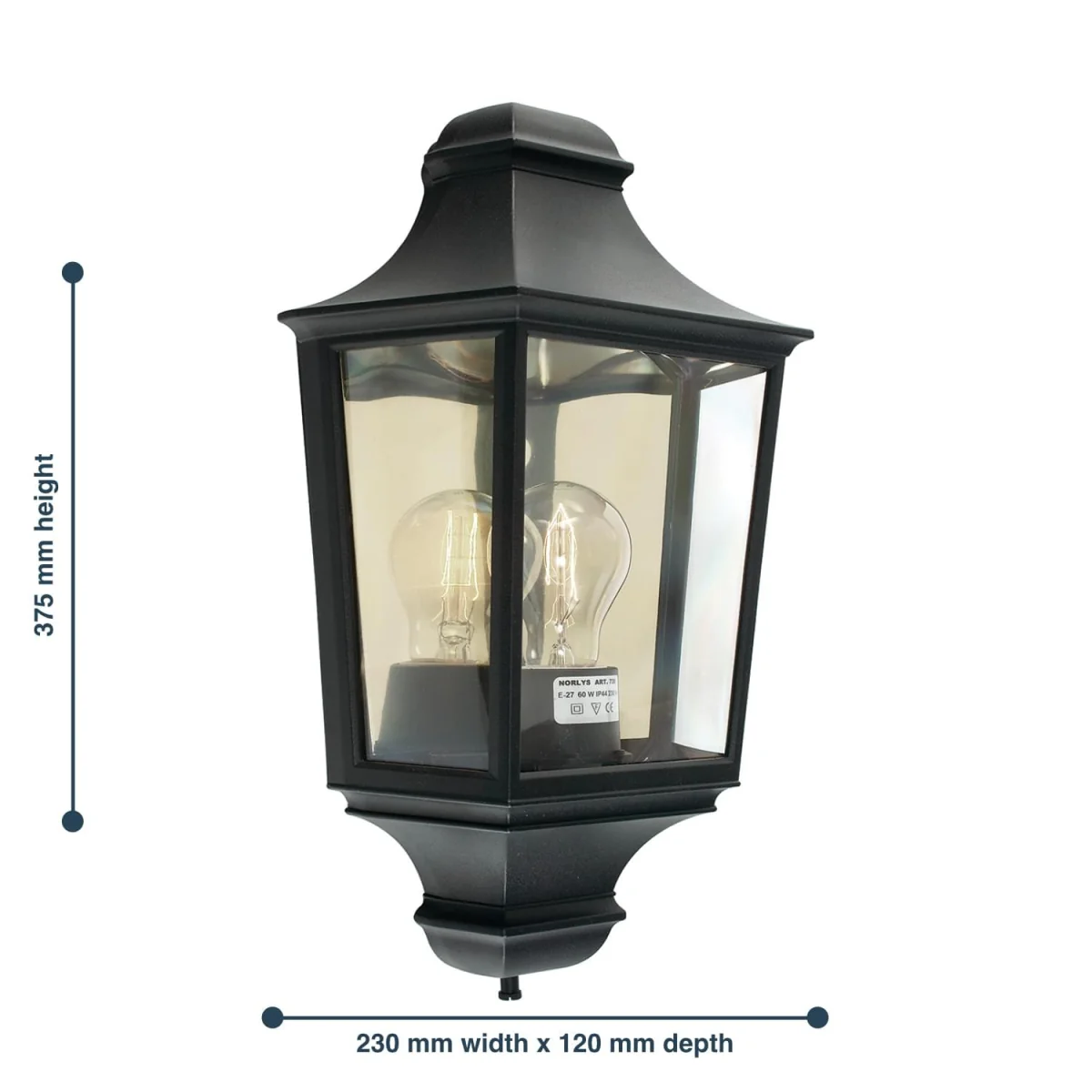 Turin Wall Light Black - Black – image 2