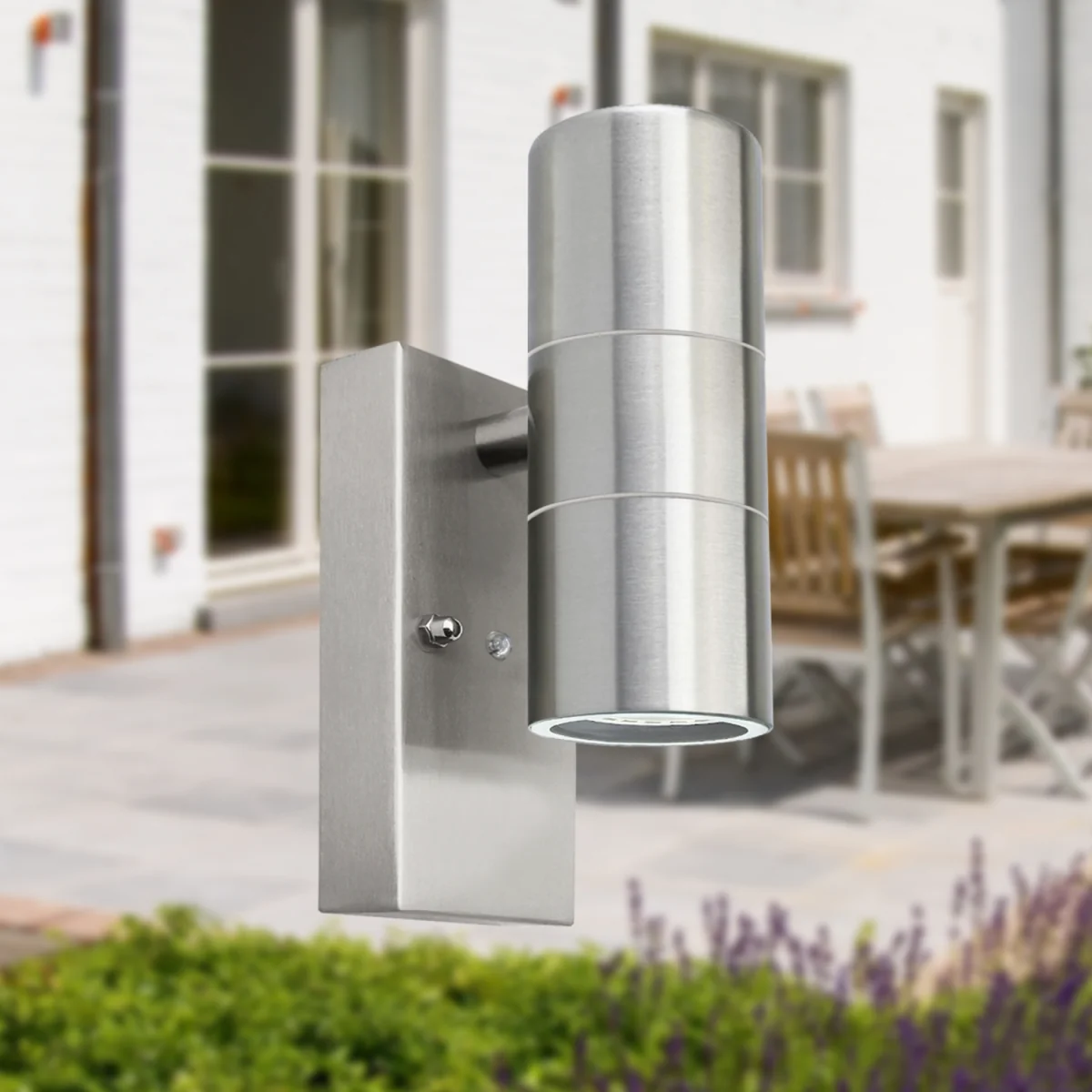 Blaze Marine Grade Stainless Steel Dusk Dawn Sensor Wall Light - Marine Grade & Clear – image 2