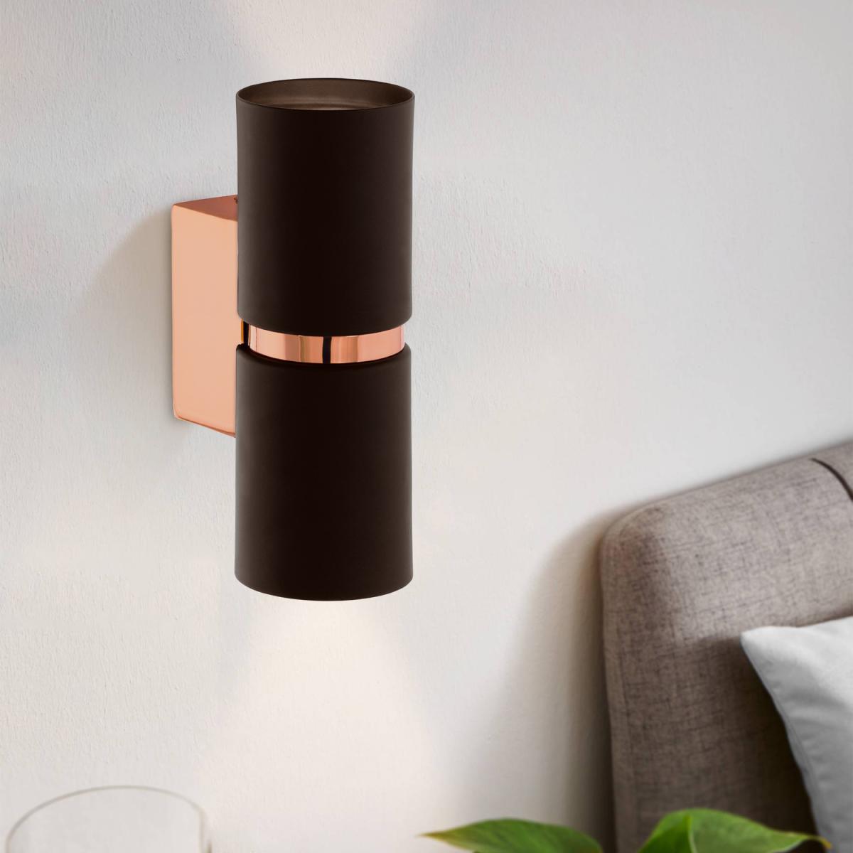 EGLO Passa LED BrownCopper Up-and-Down Wall Light - Brown, copper – image 2